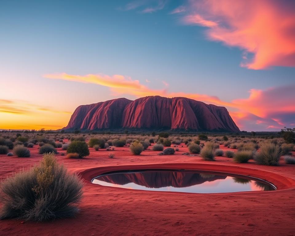 Uluru Sonnenaufgang Fotografie