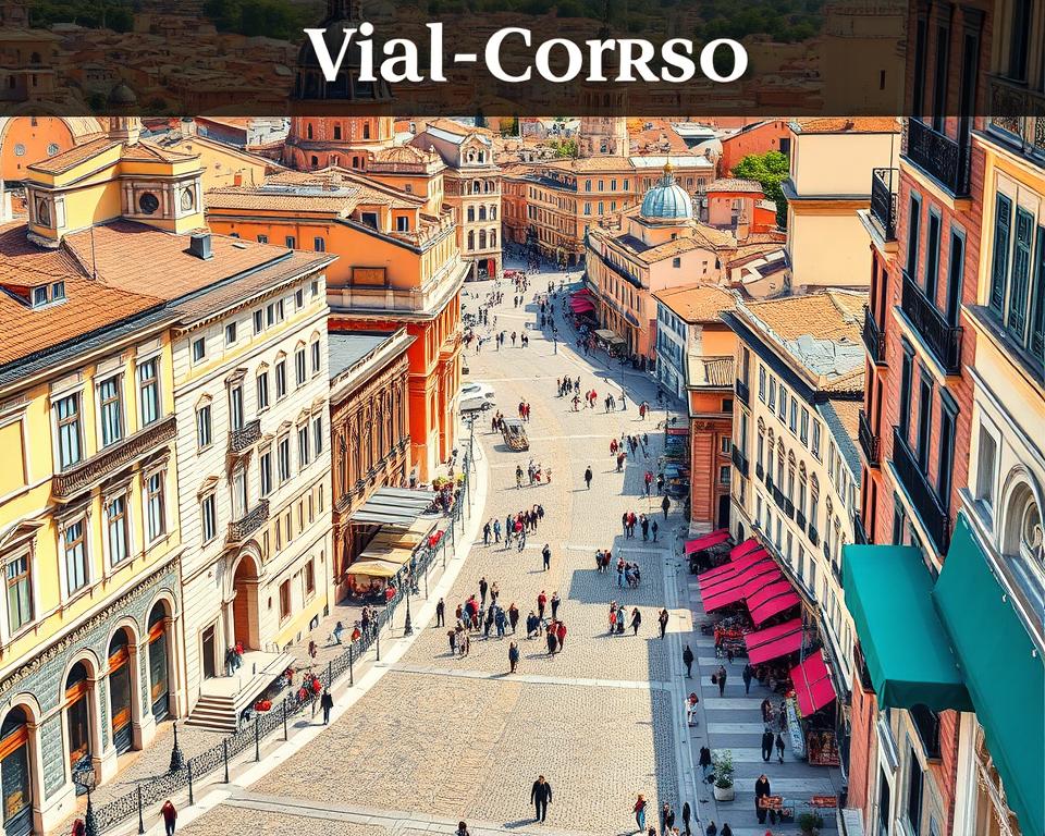 Via del Corso Stadtplan Rom