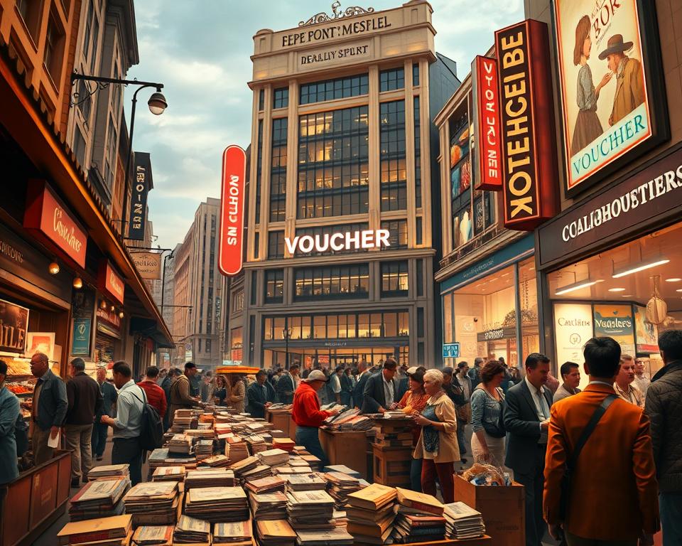Voucher Geschichte im Handel