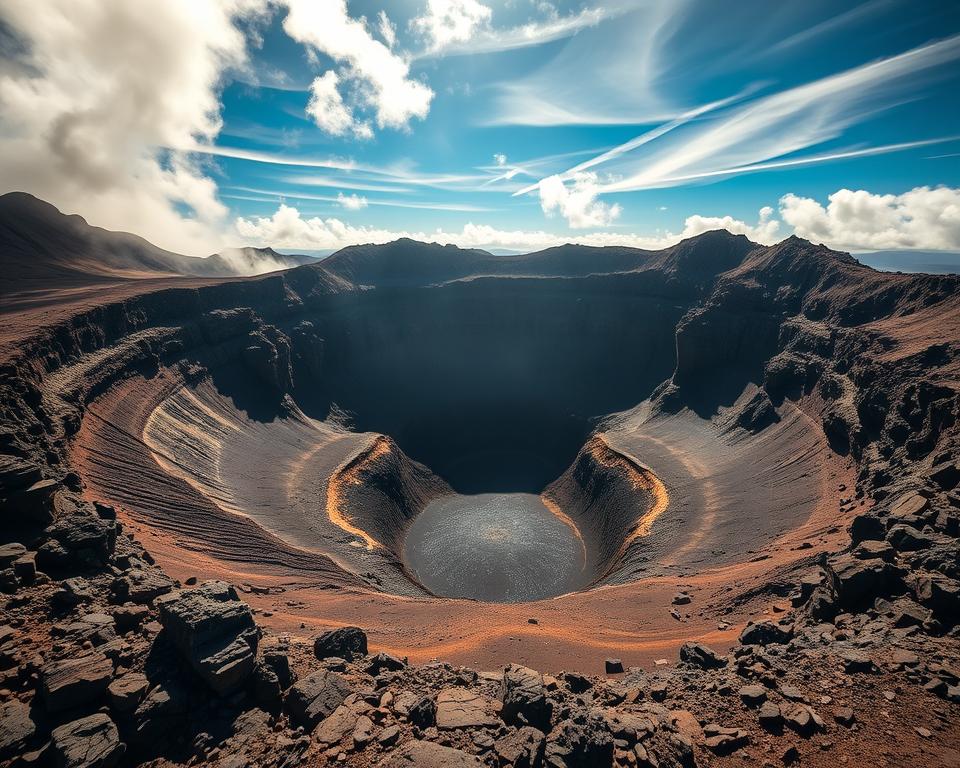 Vulkankrater im Feuergebirge Lanzarote