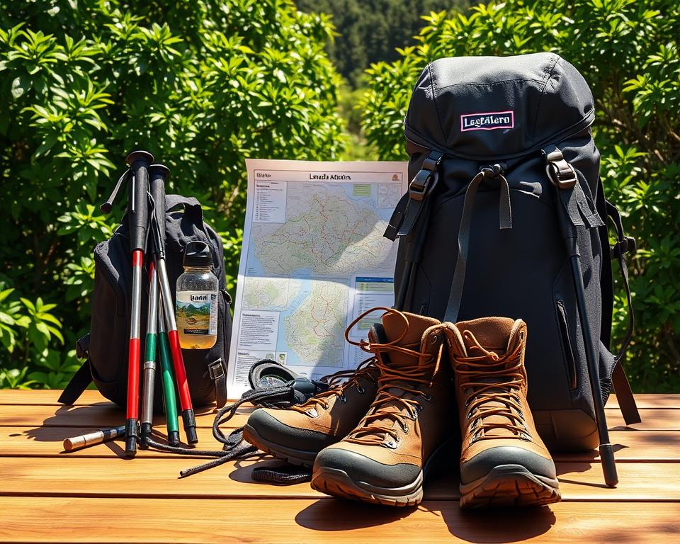 Wanderausrüstung für Levada Alecrim