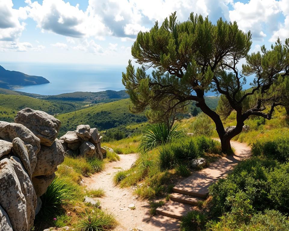 Wandern Chalkidiki Landschaft
