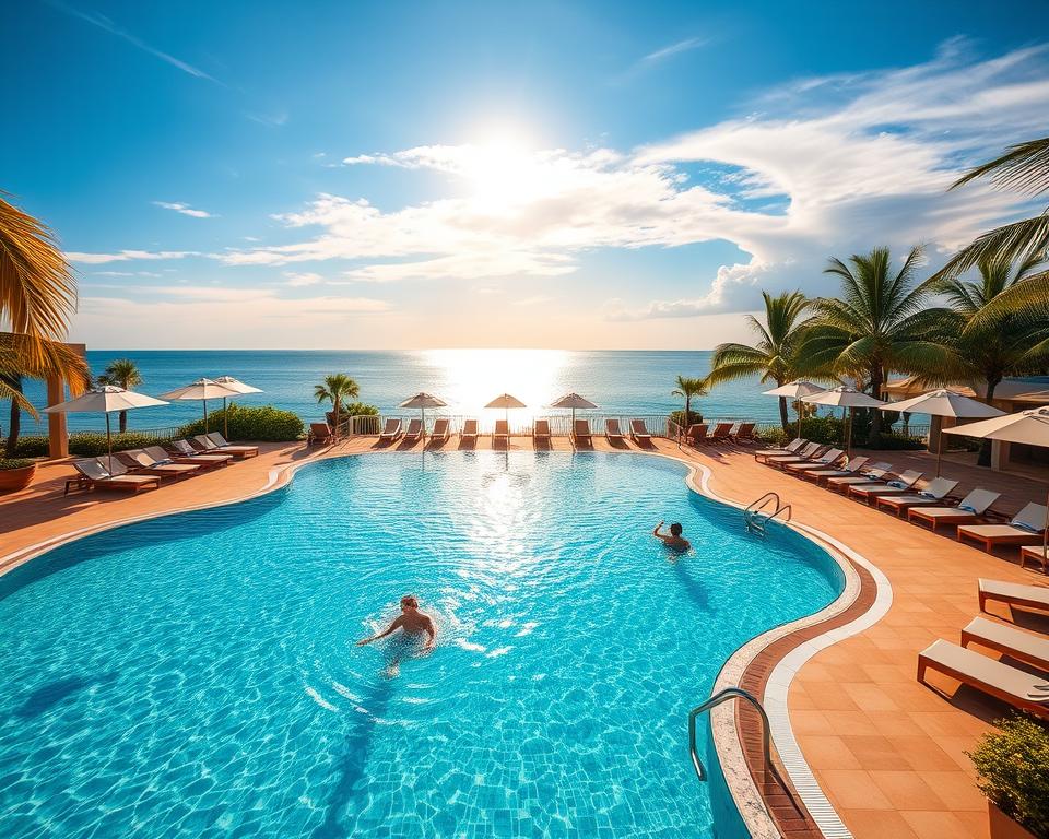Wassersport und Poolbereich im Aquasis Deluxe Resort