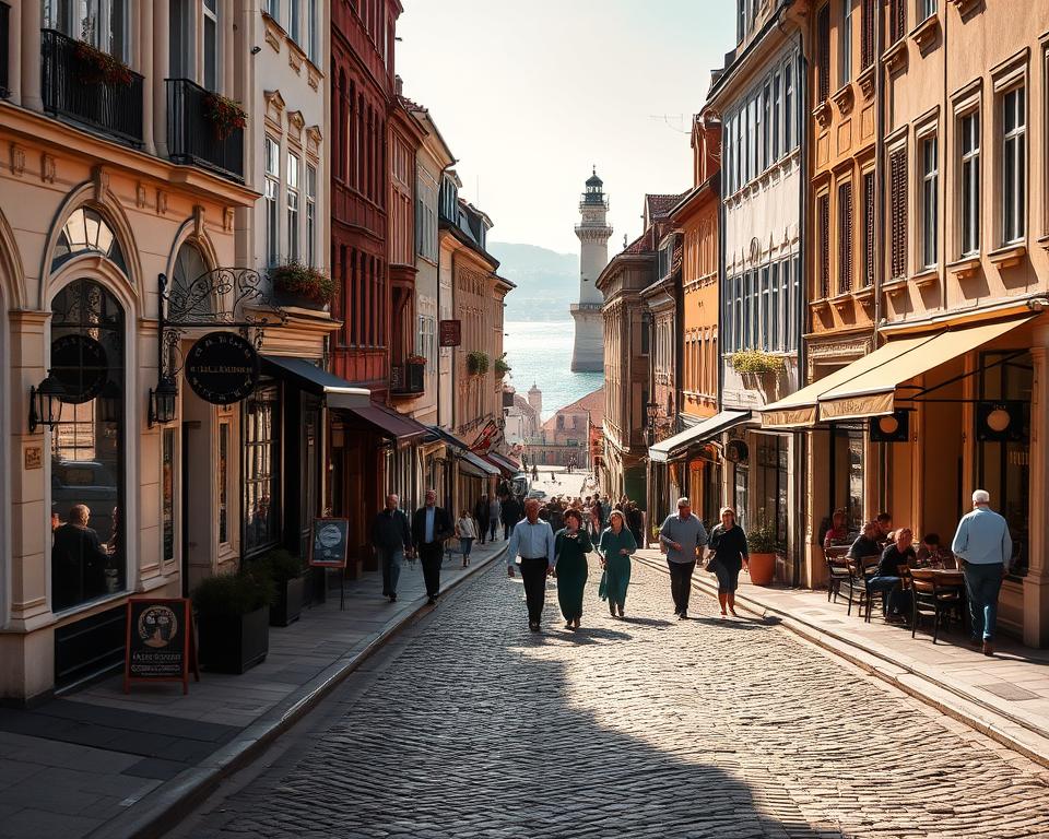 Wilhelmstraße Sellin Einkaufen historische Gebäude