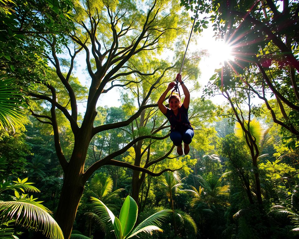 Zipline Dschungel Abenteuer