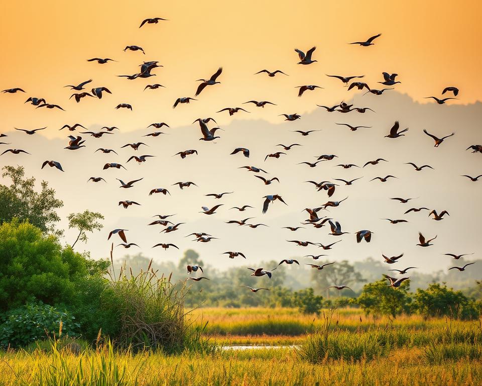 Zugvögel Thailand Vogelbeobachtung