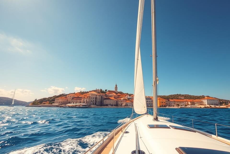 blaue reise kroatien trogir