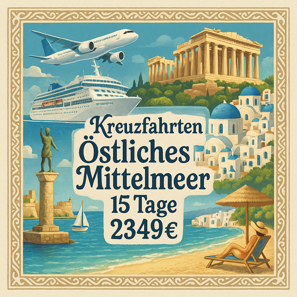 Kreuzfahrten Östliches Mittelmeer: Kreuzfahrt mit Celestyal Journey ab/an Kuşadası inkl. Badenaufenthalt in Kuşadası 15-tägig inkl. Flüge Komfo Kreuzfahrten Östliches Mittelmeer: Kreuzfahrt mit Celestyal Journey ab/an Kuşadası inkl. Badenaufenthalt in Kuşadası 15-tägig inkl. Flüge Komfo
