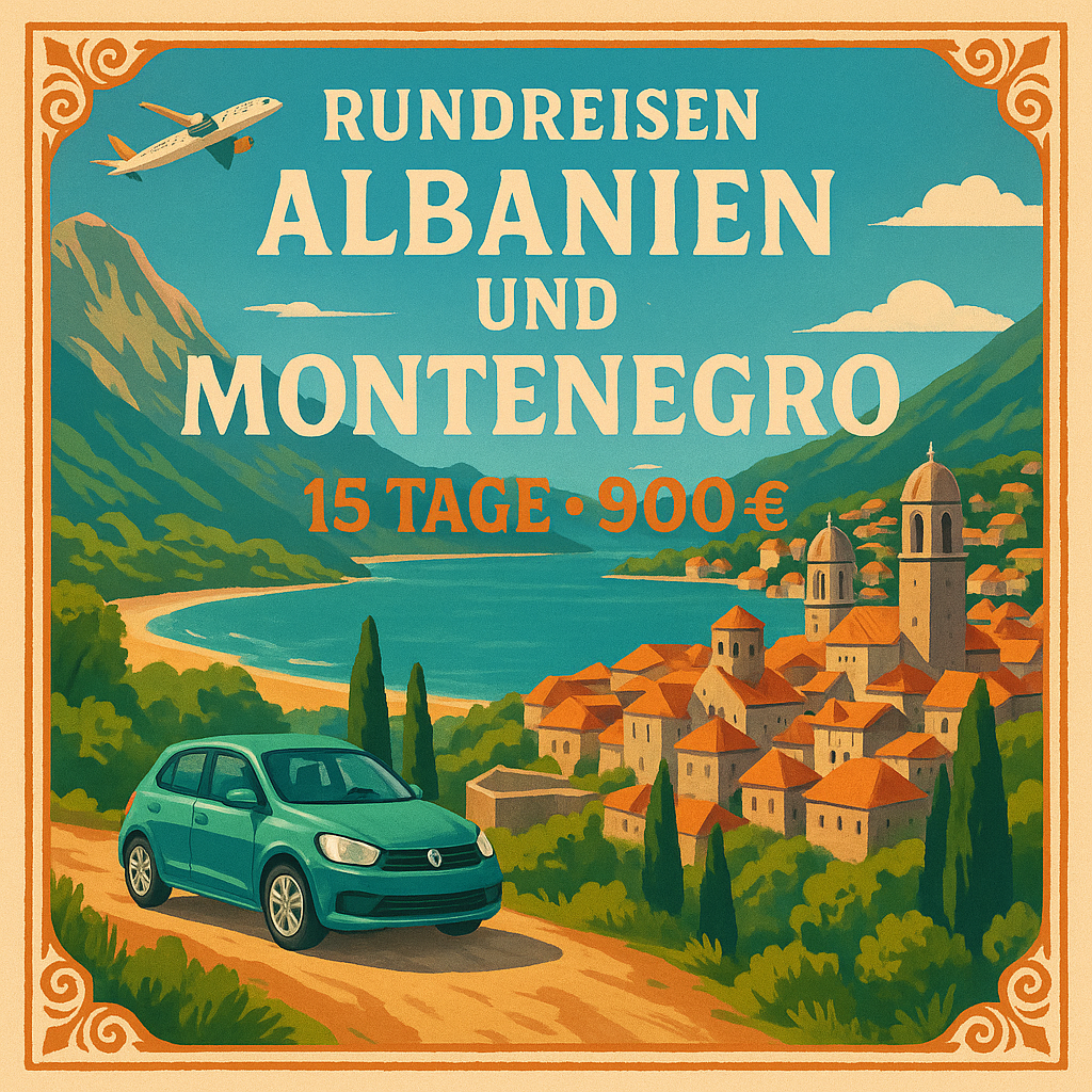 Rundreisen Albanien und Montenegro: Flexible Mietwagen-Rundreise ab/an Tirana: Albanien und Montenegro entdecken 14 Nächte Route, Dauer und weitere R