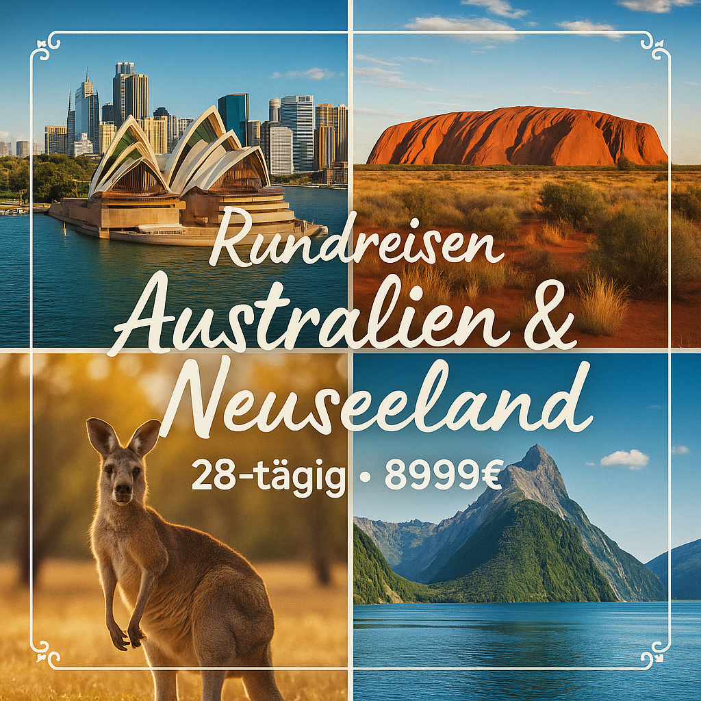Kombinationsreisen Australien & Neuseeland: Sydney, Great Barrier Reef & Milford Sound entdecken 28-tägig inkl. Flüge Mittelklassehotels mit Frühst