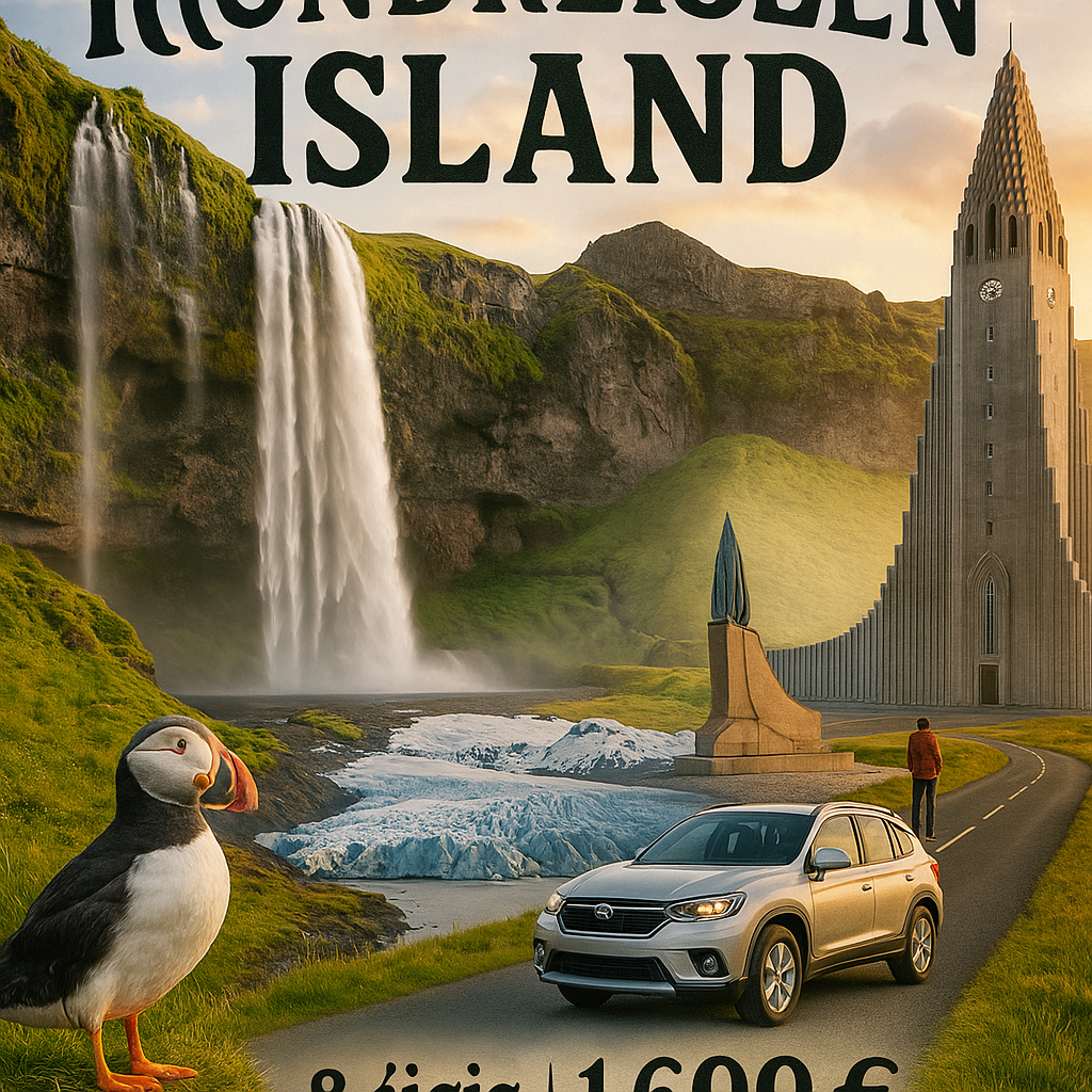 Rundreisen Island: Mit dem Mietwagen die Insel aus Feuer und Eis erkunden 8-tägig inkl. Flug Mittelklassehotels mit Frühstück Route inkl. Mietwagen