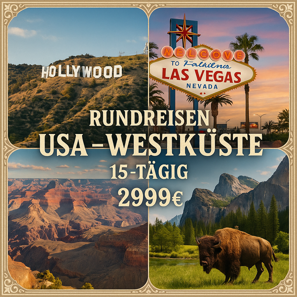Rundreisen USA - Westküste: Hollywood, Grand Canyon & Las Vegas 15-tägig inkl. Flüge Mittelklassehotels mit Frühstück Inkl. Aktivitäten & Parkei