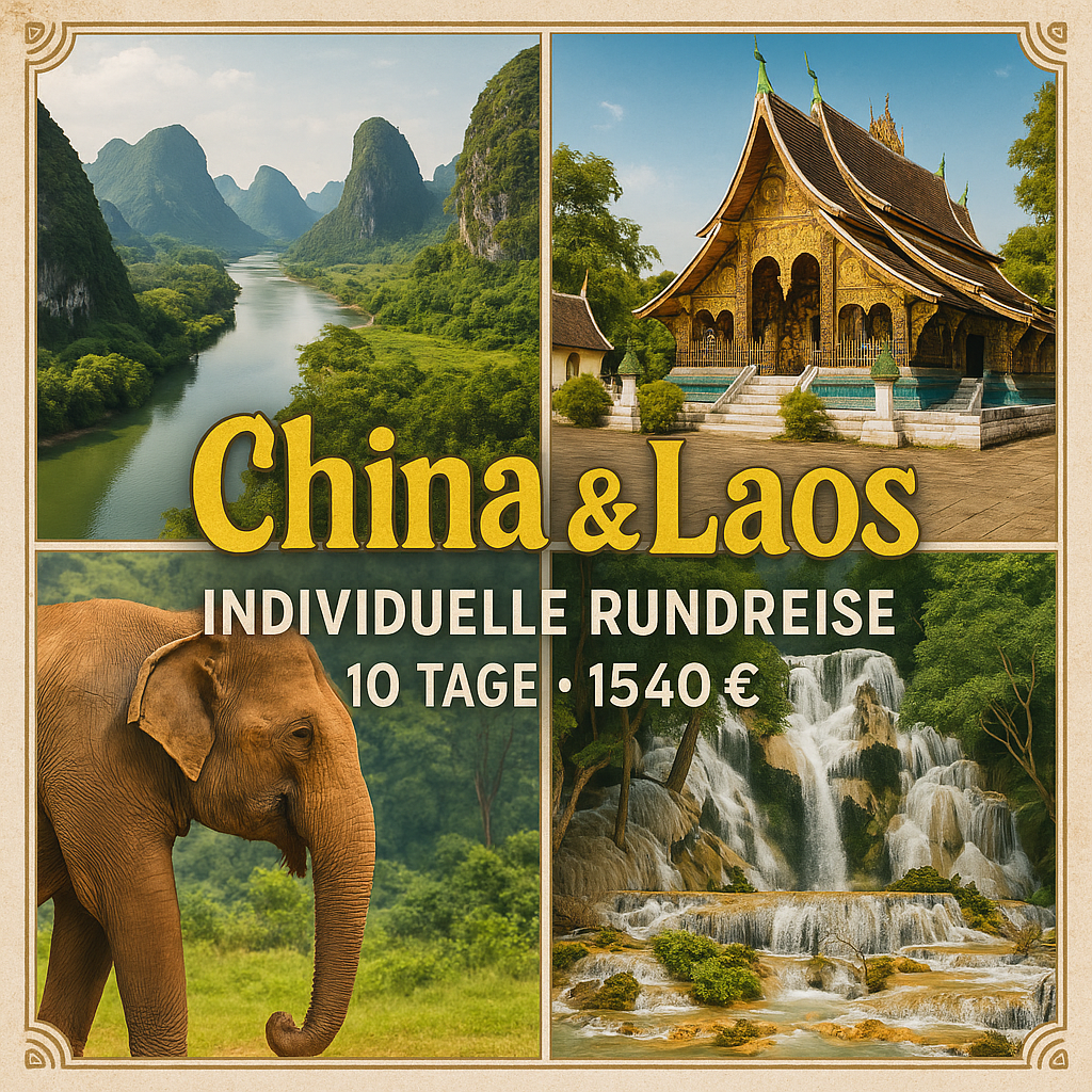 Rundreisen China & Laos : Individuelle Rundreise China ab Kunming bis Vientiane 9 Nächte Vor- und Nachprogramm sowie weitere Reisebestandteile indivi Rundreisen China & Laos : Individuelle Rundreise China ab Kunming bis Vientiane 9 Nächte Vor- und Nachprogramm sowie weitere Reisebestandteile indivi