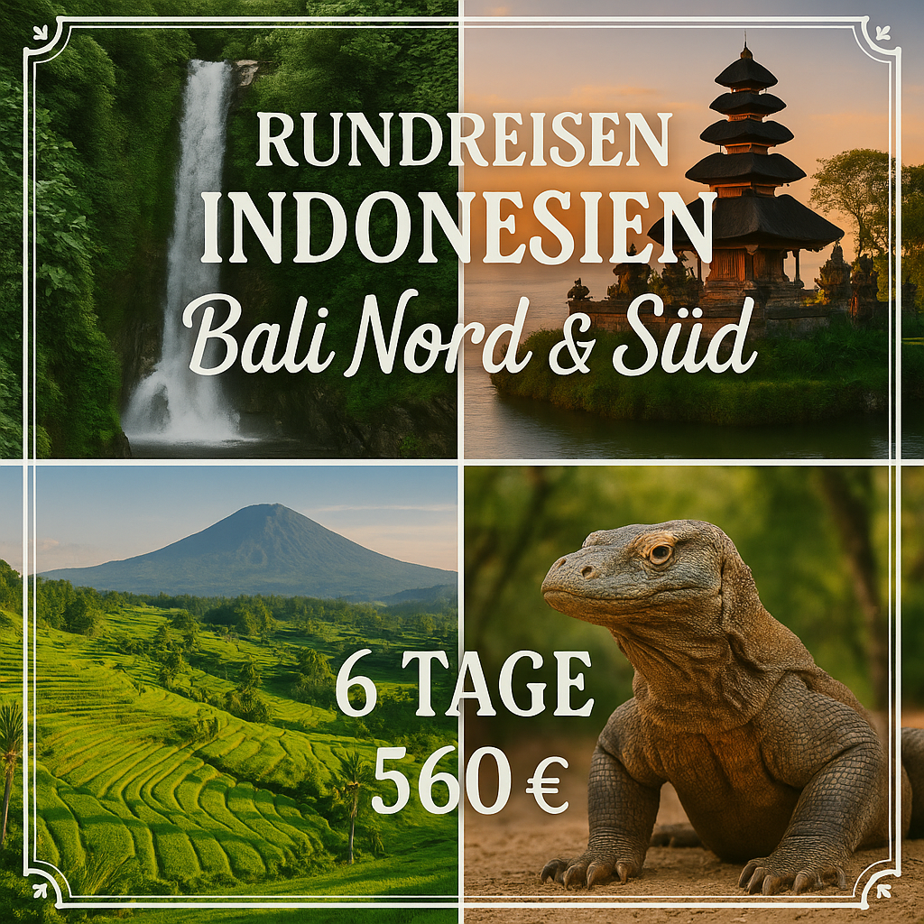 Rundreisen Indonesien - Bali Nord & Süd : Individuelle Rundreise ab/bis Denpasar: Tempelzauber und Tropenvielfalt 5 Nächte Vor- und Nachprogramm sow Rundreisen Indonesien - Bali Nord & Süd : Individuelle Rundreise ab/bis Denpasar: Tempelzauber und Tropenvielfalt 5 Nächte Vor- und Nachprogramm sow