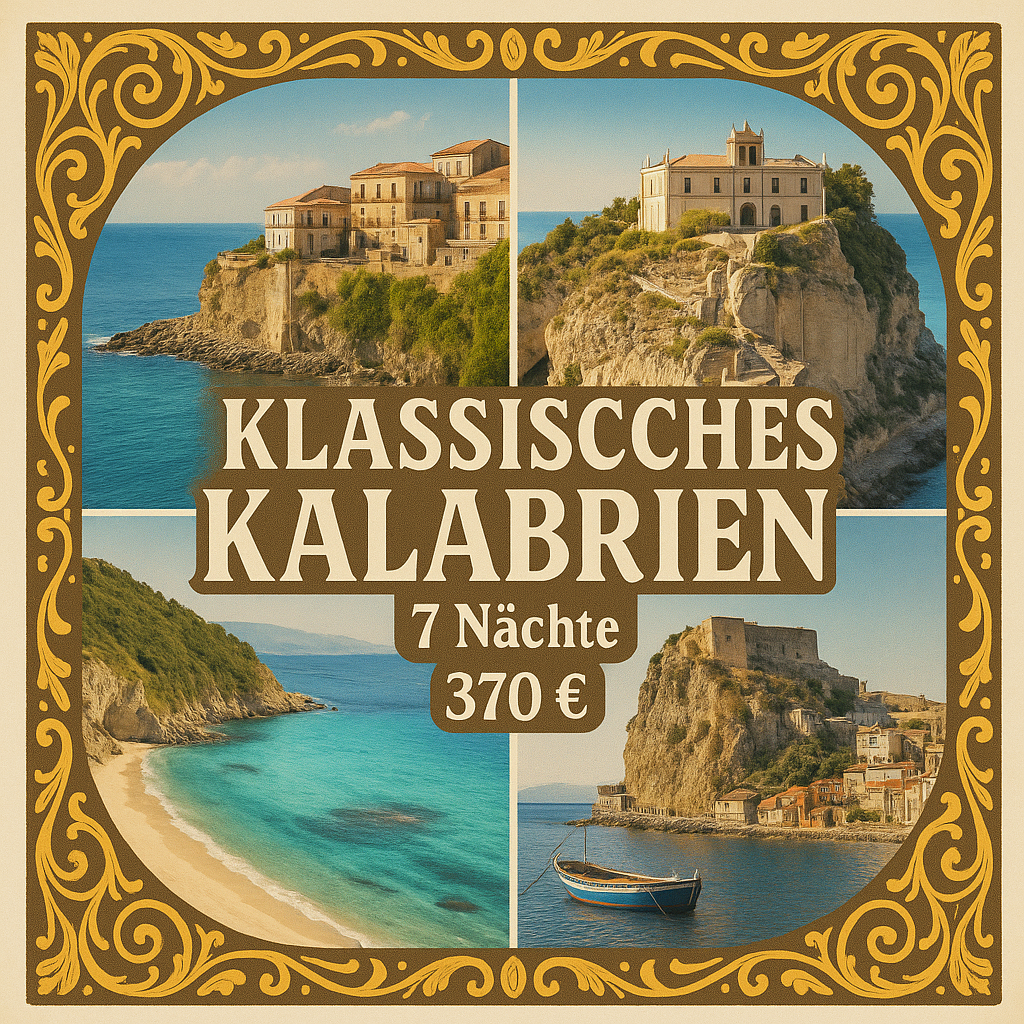 Rundreisen Italien - Kalabrien: Flexible Mietwagen-Rundreise ab/an Lamezia Terme: Klassisches Kalabrien 6 Nächte Route, Dauer und weitere Reisebestan
