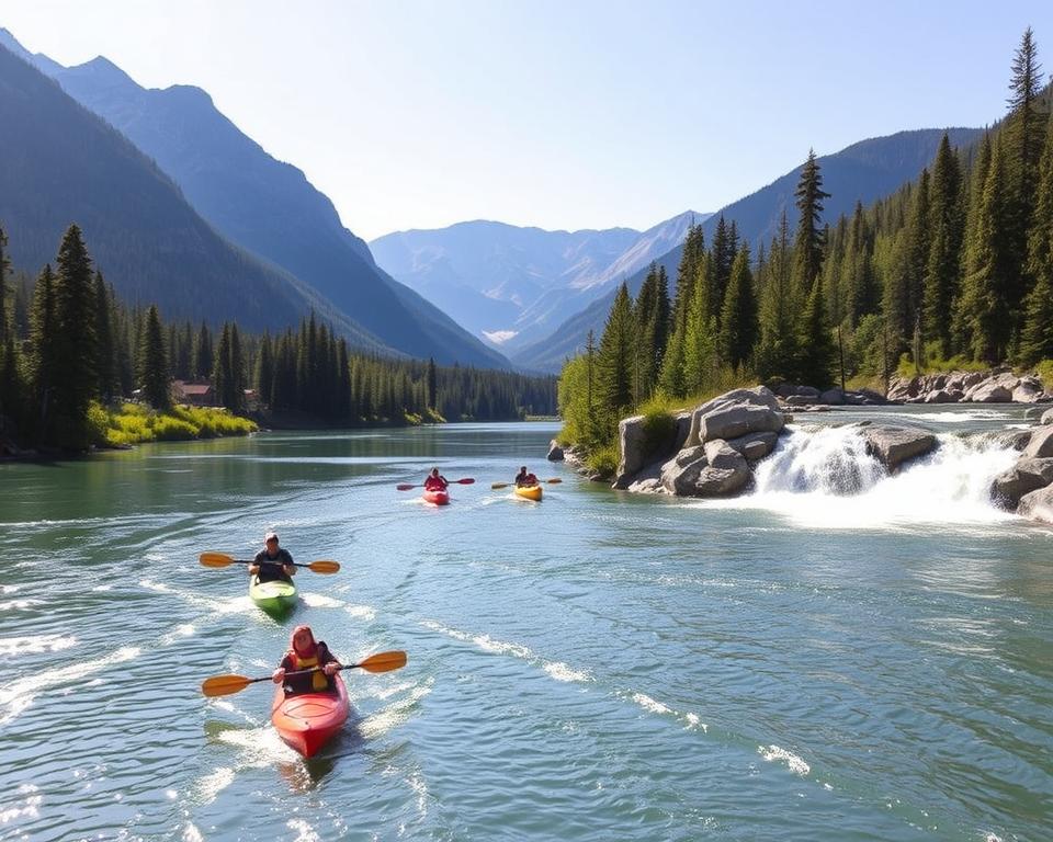 Abenteuer auf dem Wasser: Kajak, Kanu und Rafting im Jasper Nationalpark