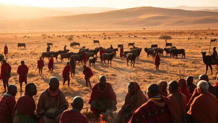 Massai-Dörfer Afrikas
