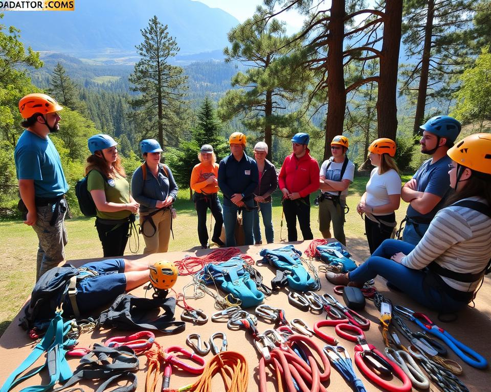 Sicherheit, Ausrüstung und Einweisung vor Ort Sicherheit, Ausrüstung und Einweisung vor Ort