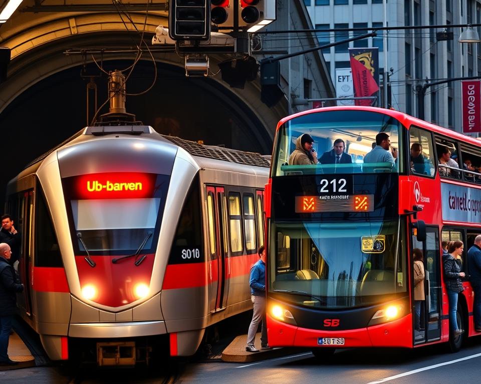 Transportmittel Montreal U-Bahn Bus