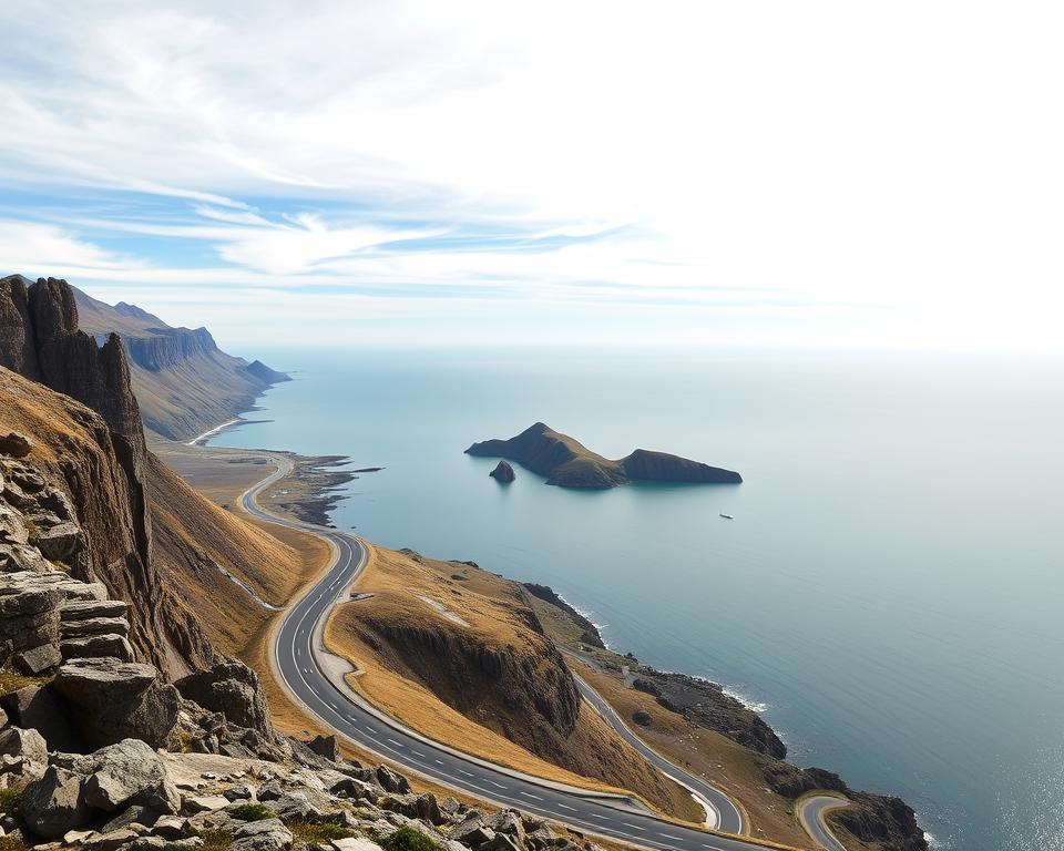 blick auf meer entlang atlantikstraße