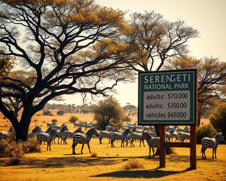 eintritt gebühren serengeti