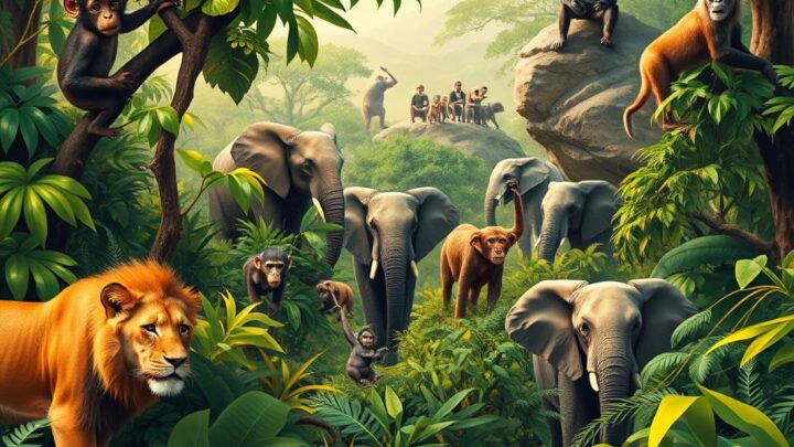 welche Tiere leben im Dschungel Afrikas