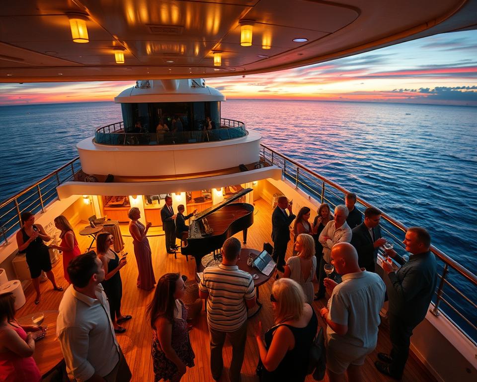 Abendunterhaltung auf dem Schiff