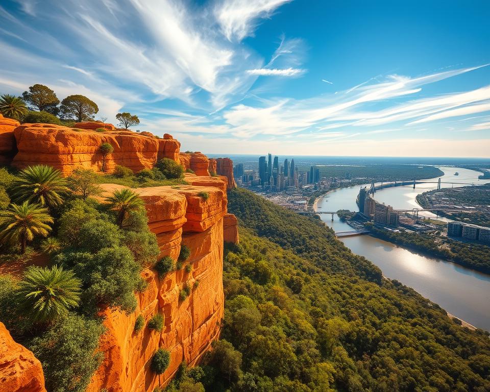 Aussicht von Kangaroo Point Cliffs Aussicht von Kangaroo Point Cliffs