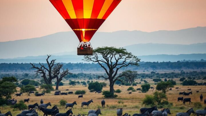 Ballonfahrt über die Serengeti