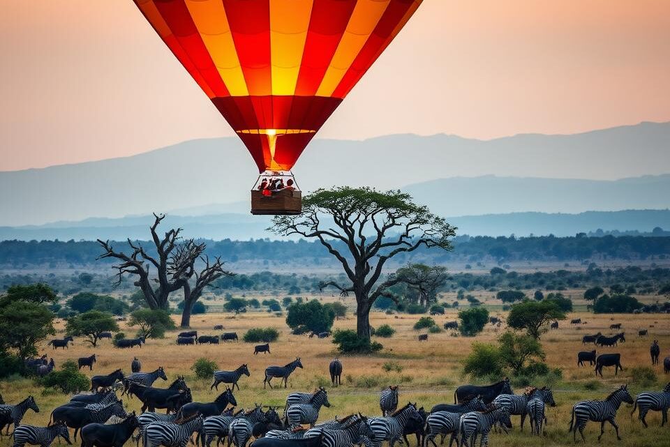 Ballonfahrt über die Serengeti