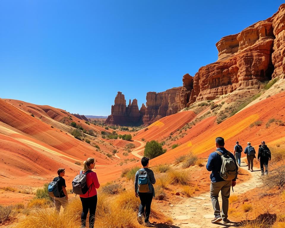 Erlebnispfade im farbigen Erde Geopark