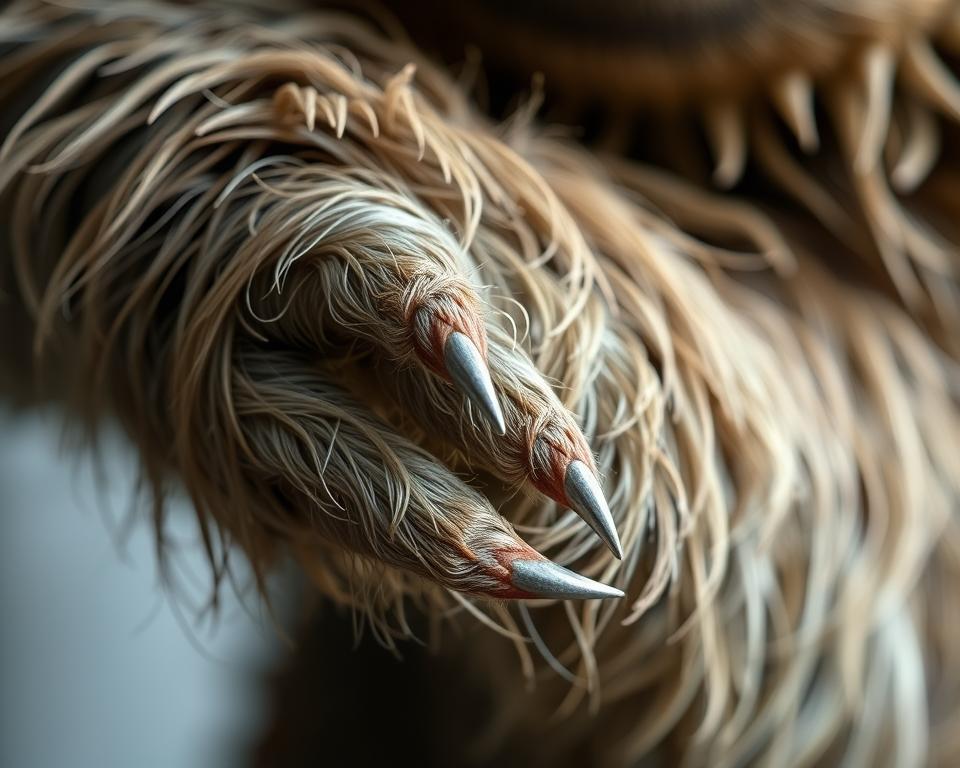 Faultier Anatomie Krallen Fell