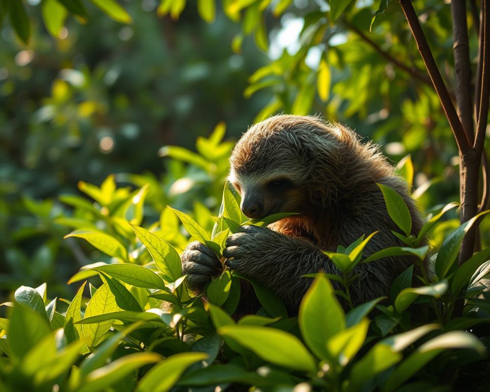Faultiere Ernährung Blätter Nahrung