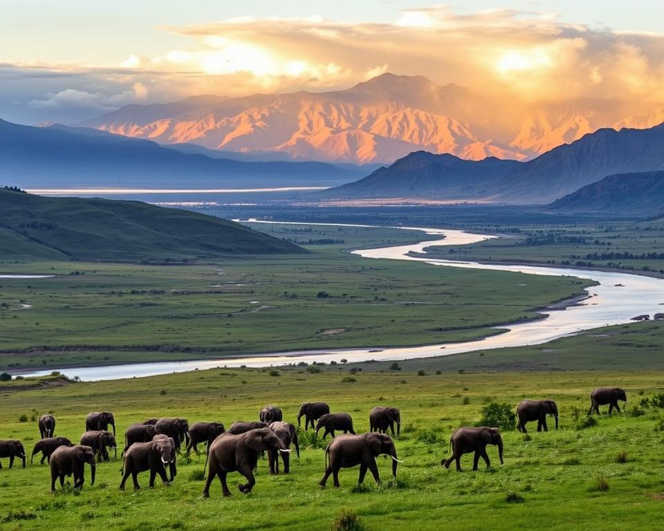 Hwange Nationalpark Geographie und Landschaft