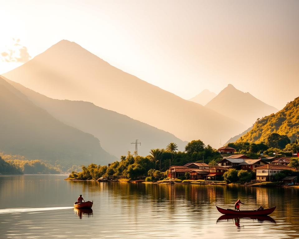 Lago Atitlán Vulkansee Lago Atitlán Vulkansee