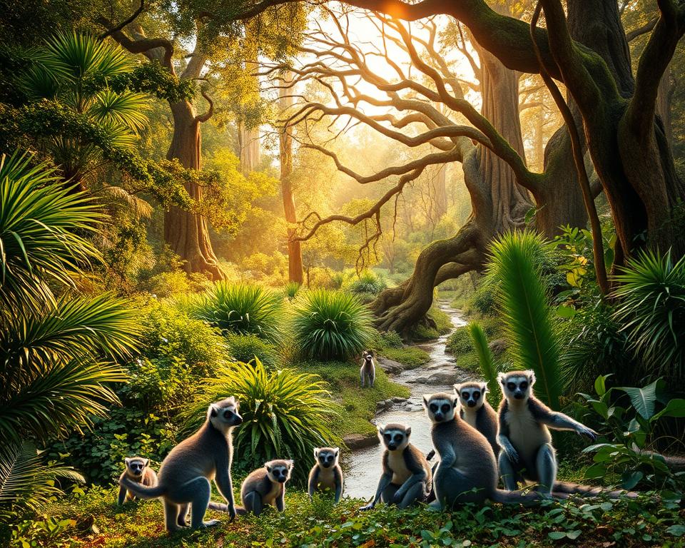 Lemuren im Regenwald Masoala