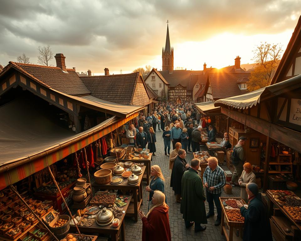 Mittelalterwoche Markt Atmosphäre