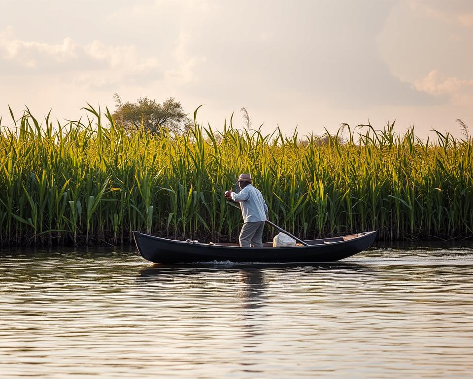 Nachhaltige Mokoro Tour Okavango Delta