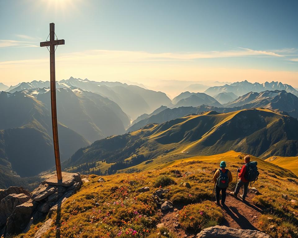 Panorama Aussicht Gipfelkreuz