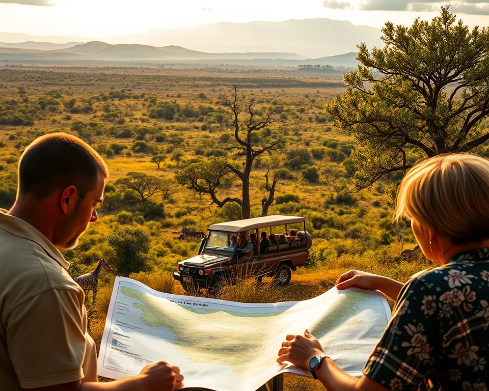 Reiseplanung Safari Organisation