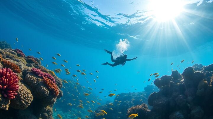 Unterwasser-Spaziergang in Grand Baie