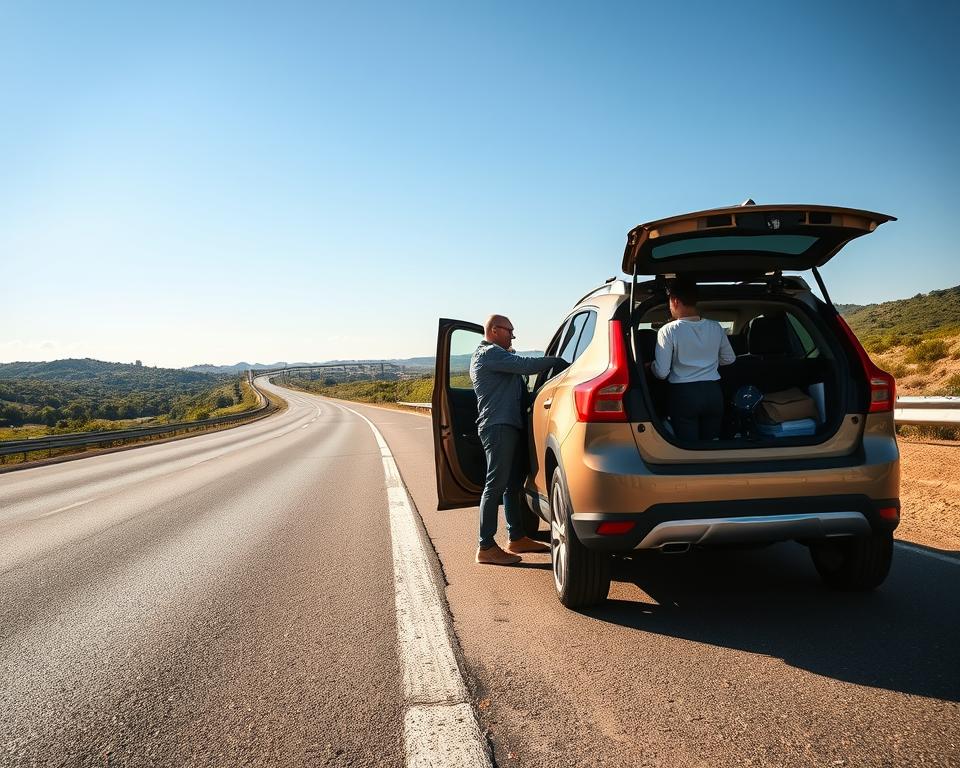 Verkehrssicherheit auf Autoreise