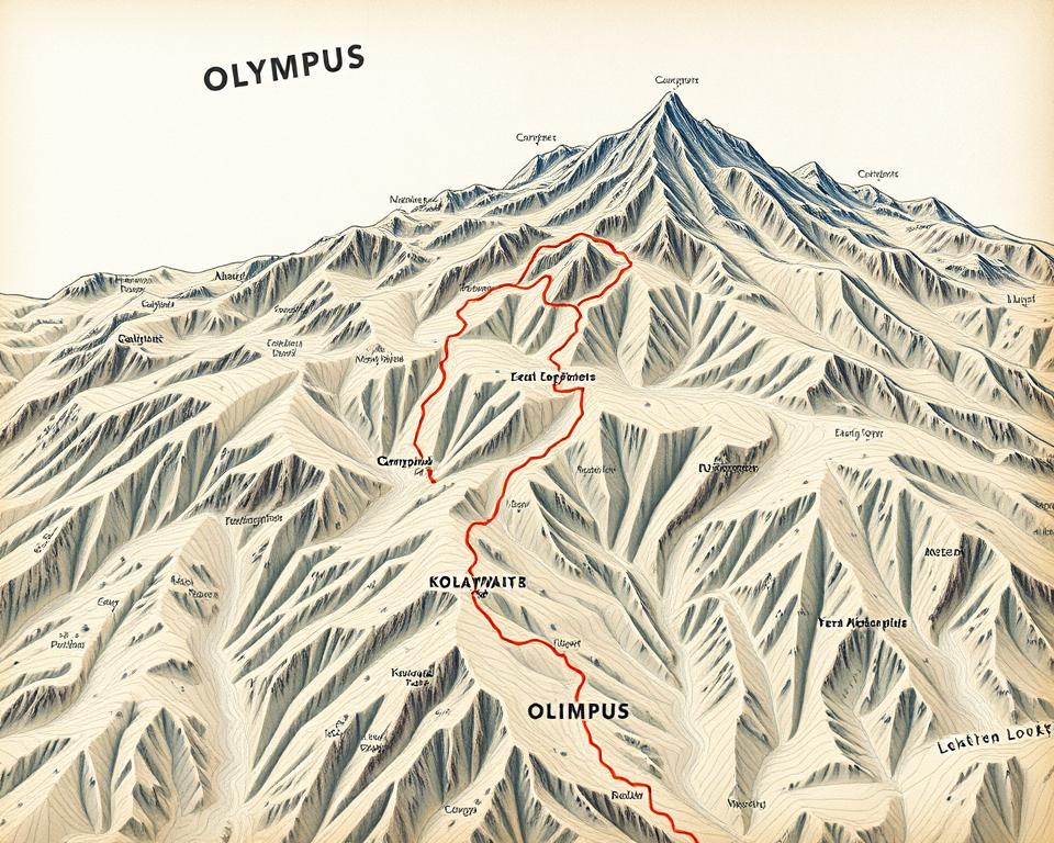 Wanderroute Planung Berg Olymp Wanderroute Planung Berg Olymp