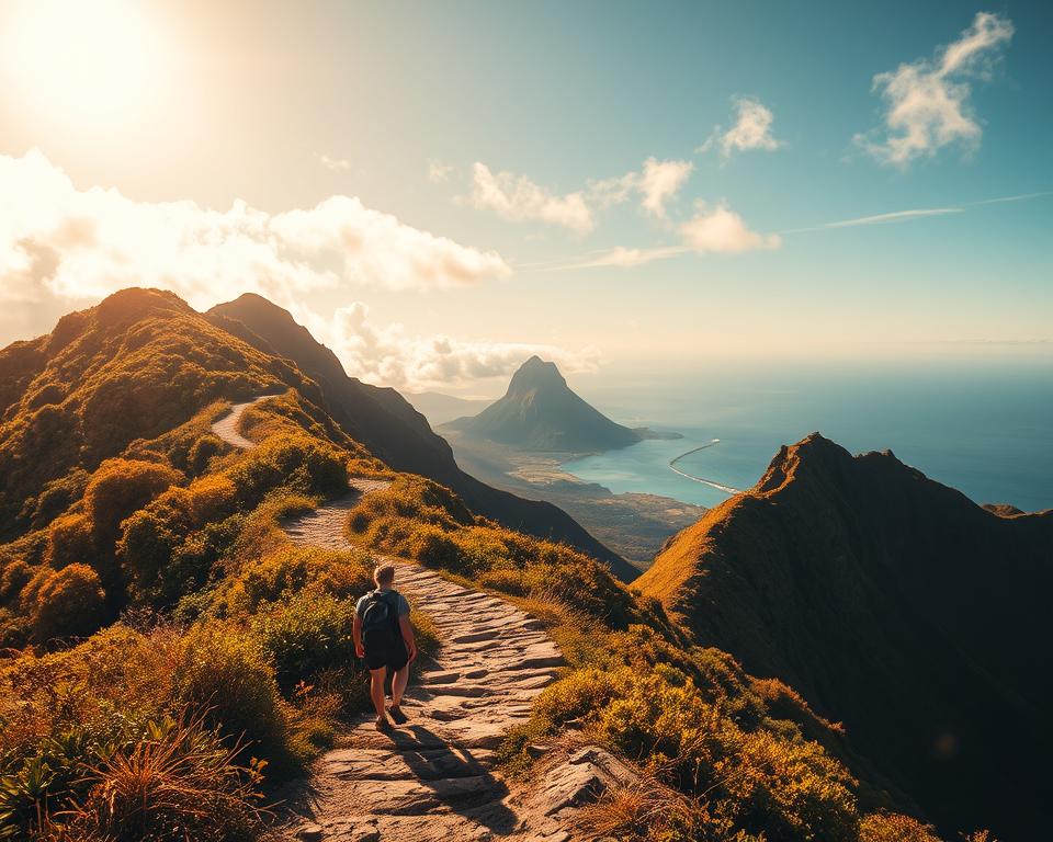 Wanderung Aufstieg Le Morne Brabant
