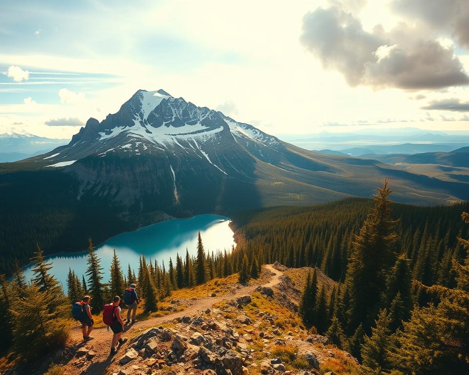 Wanderungen und Camping in der kanadischen Wildnis