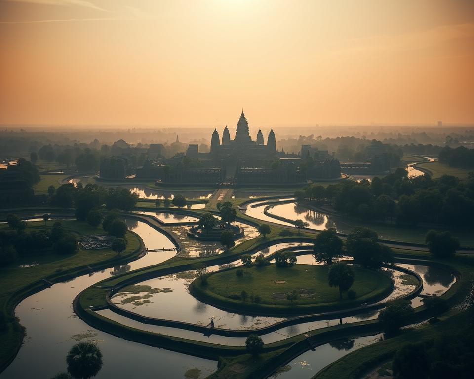 Wasserbau Angkor hydraulische Systeme