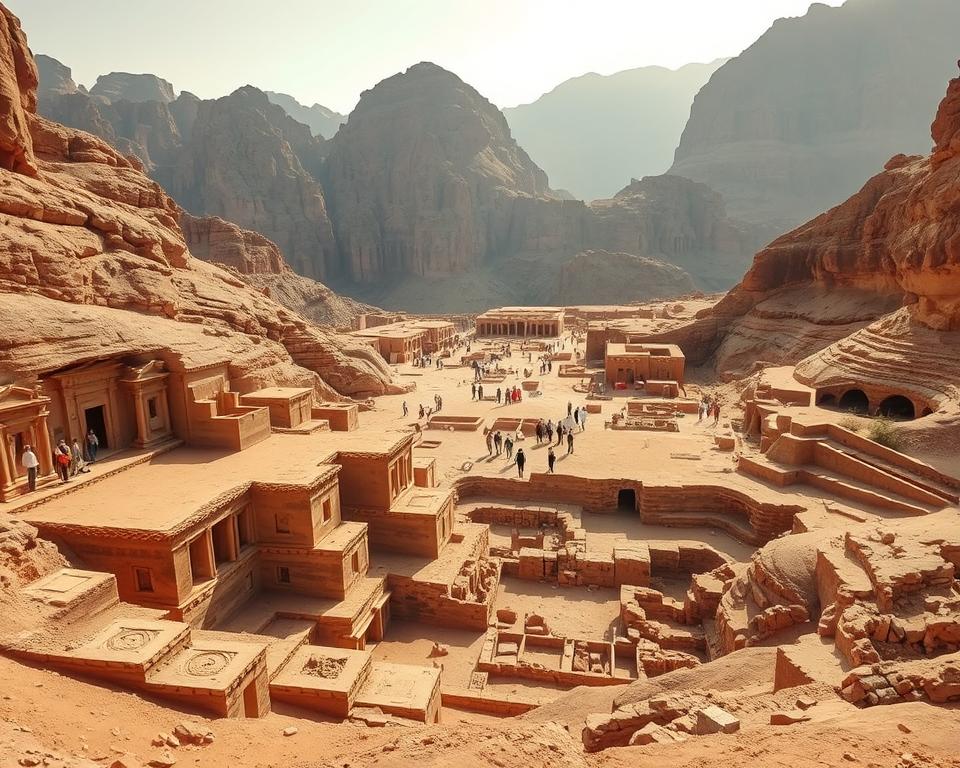 archäologische Ausgrabungen Felsenstadt