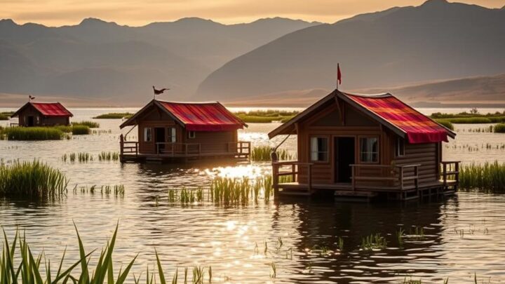 die schwimmenden Inseln auf dem Titicacasee