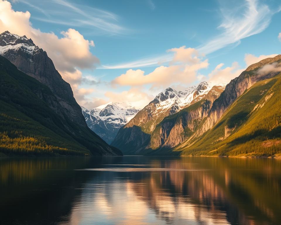 spektakuläre Fjorde im Detail