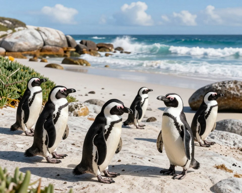 Afrikanische Pinguine in Südafrika